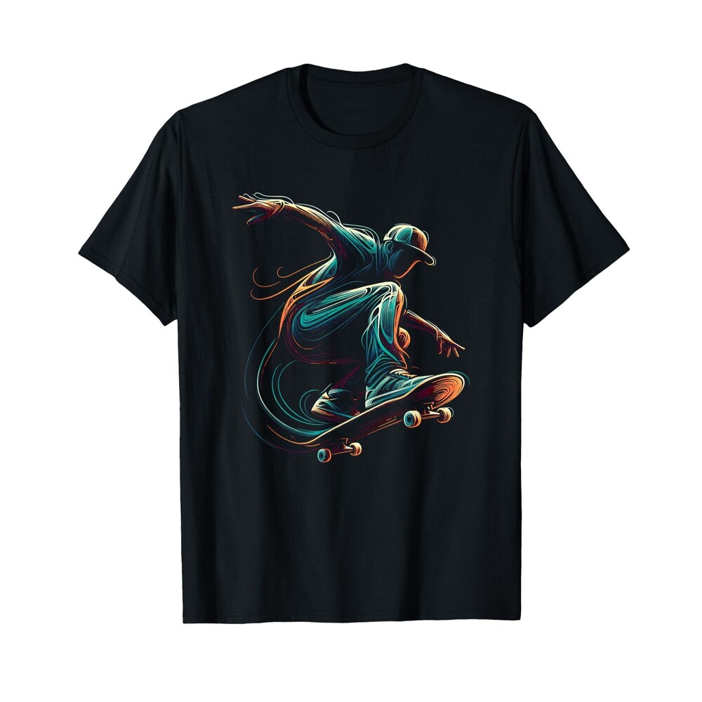 Skateboarder Skater Spirit T-Shirt (Youth Unisex X-Small)